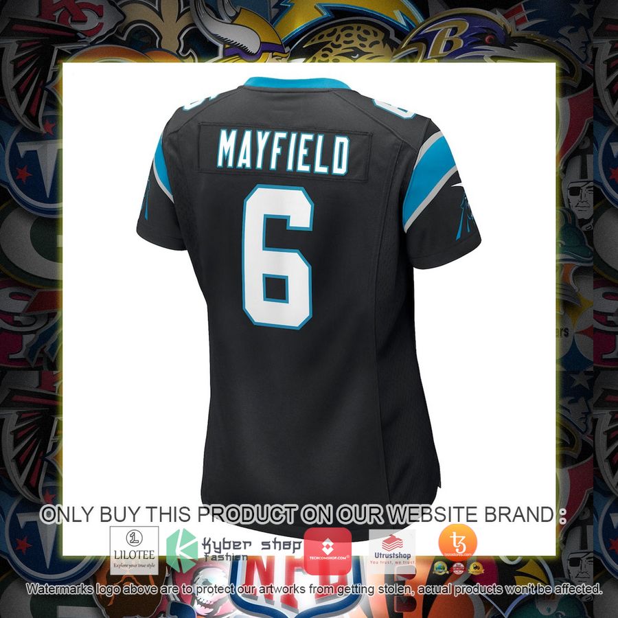 HOT Baker Mayfield Carolina Panthers Nike Women's Home Black Football Jersey Shirt 3 baker mayfield carolina panthers nike womens home black football jersey 3 52900