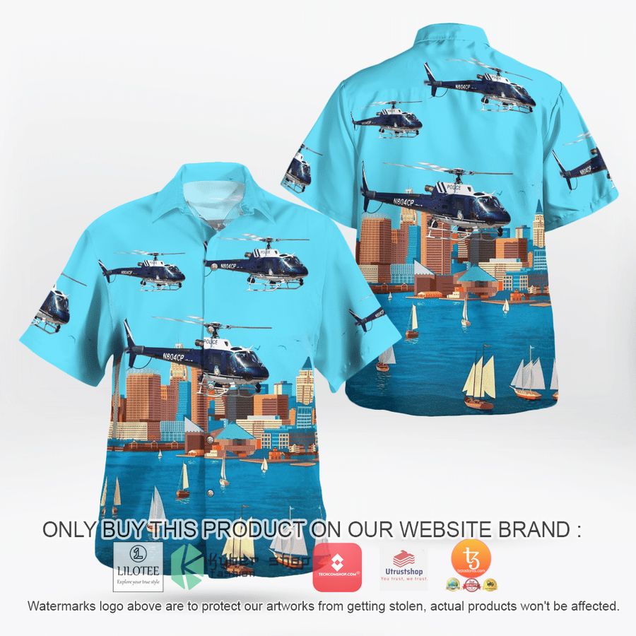 baltimore county maryland baltimore county police department eurocopter as350b3 helicopters hawaiian shirt 2 44414