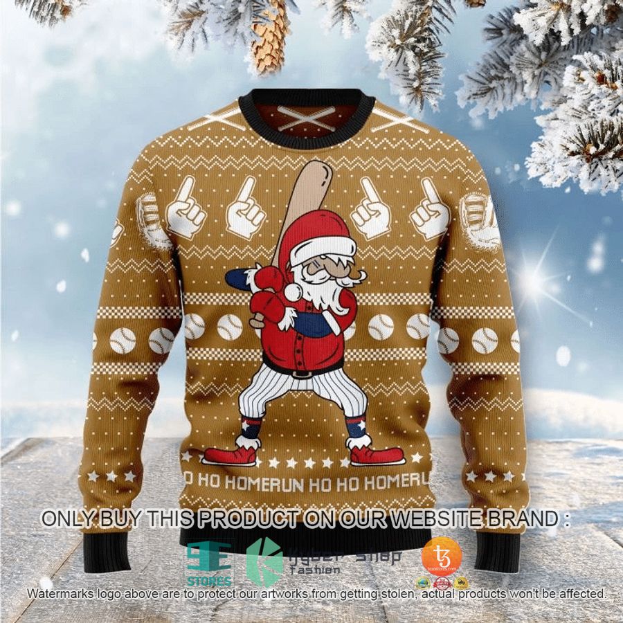 HOT Baseball Ho Ho Homerun Ugly Christmas Sweater 8 baseball ho ho homerun ugly christmas sweater 1 48323