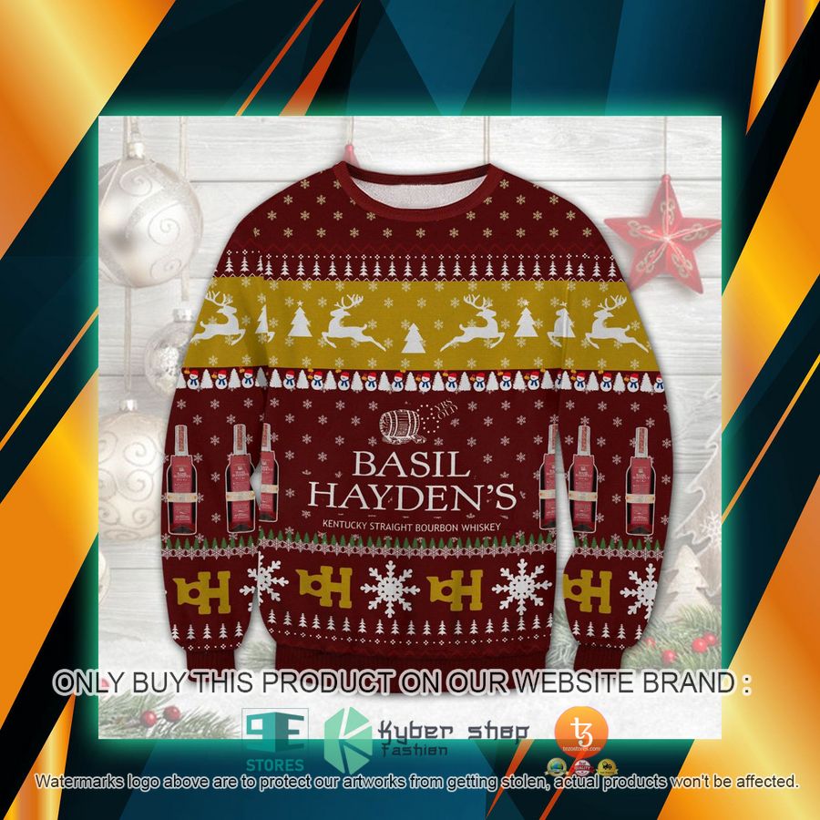 HOT Basil Hayden's Kentucky Straight Bourbon Sweater 7 basil haydens kentucky straight bourbon sweater 1 47586