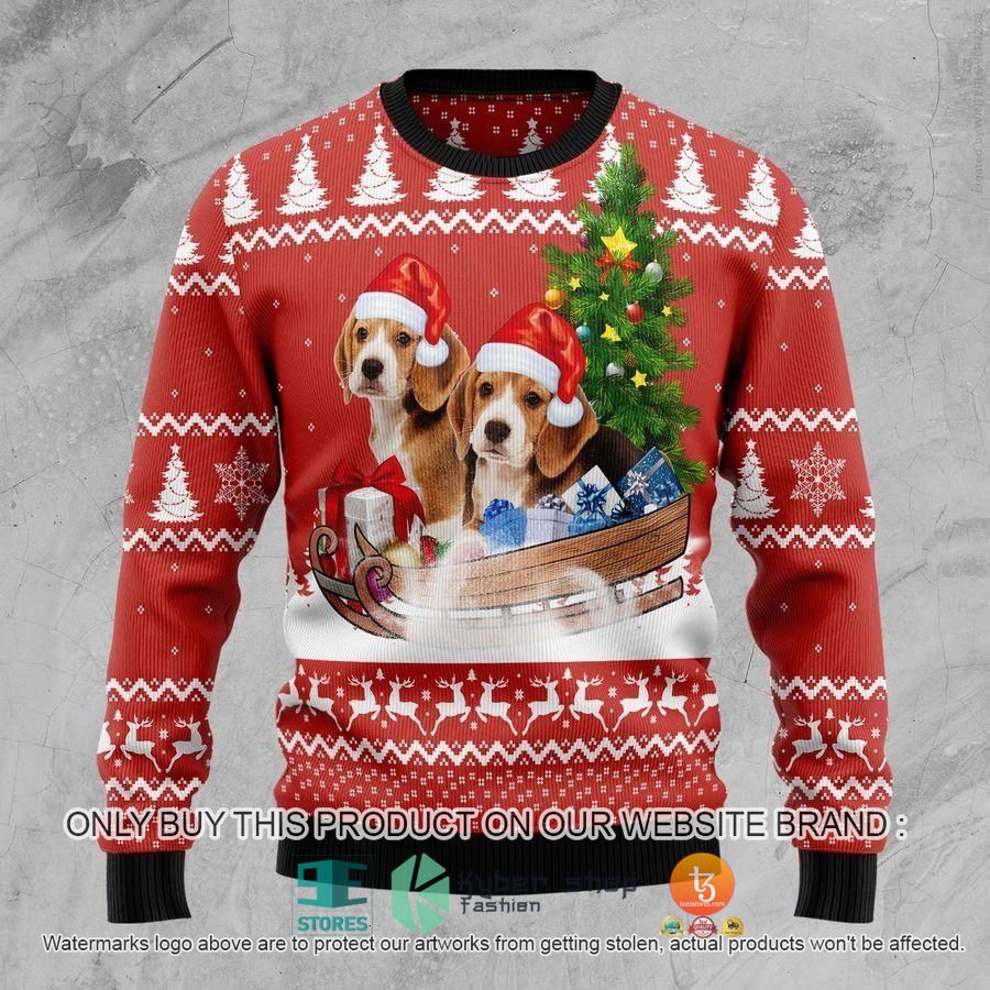 HOT Beagle Dashing Ugly Christmas Sweater 1 beagle dashing ugly christmas sweater 1 45773