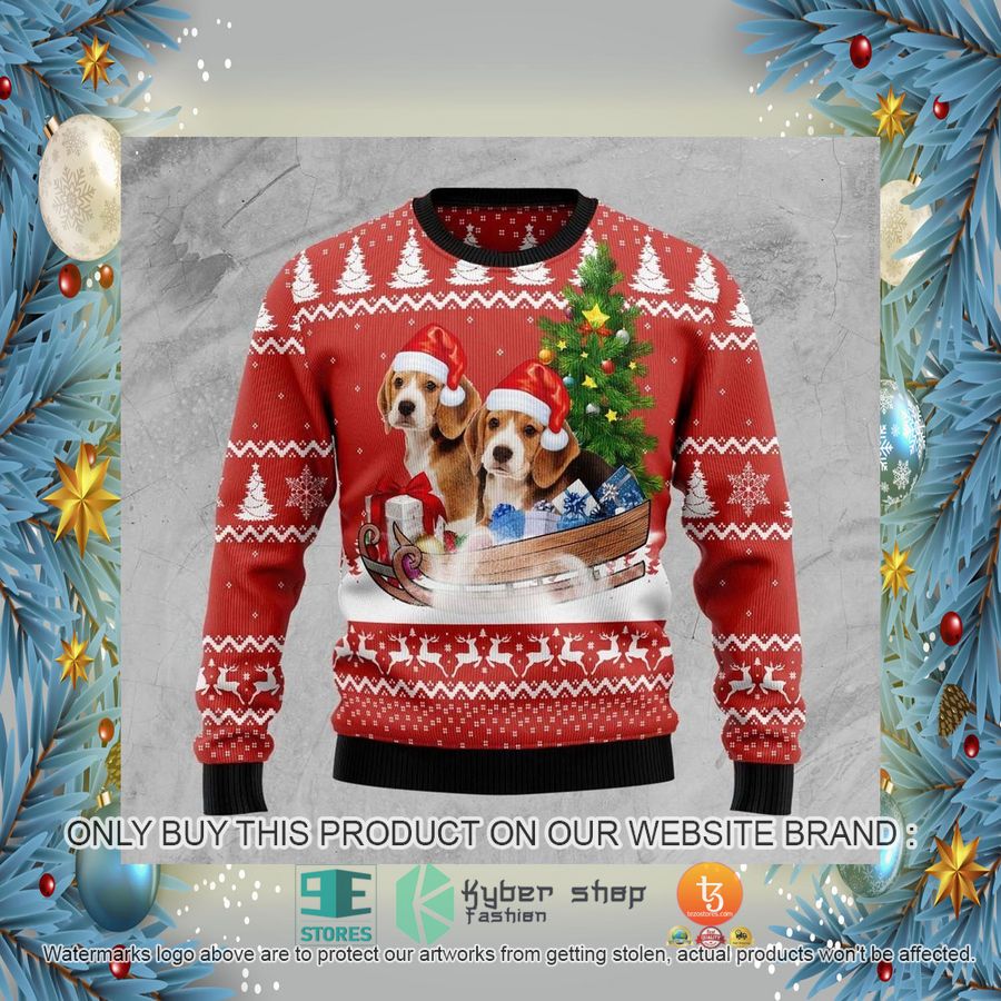 HOT Beagle Dashing Ugly Christmas Sweater 2 beagle dashing ugly christmas sweater 2 93611