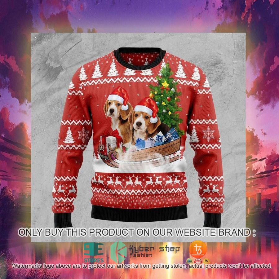 HOT Beagle Dashing Ugly Christmas Sweater 3 beagle dashing ugly christmas sweater 3 47153
