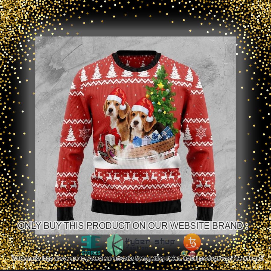 HOT Beagle Dashing Ugly Christmas Sweater 4 beagle dashing ugly christmas sweater 4 10343