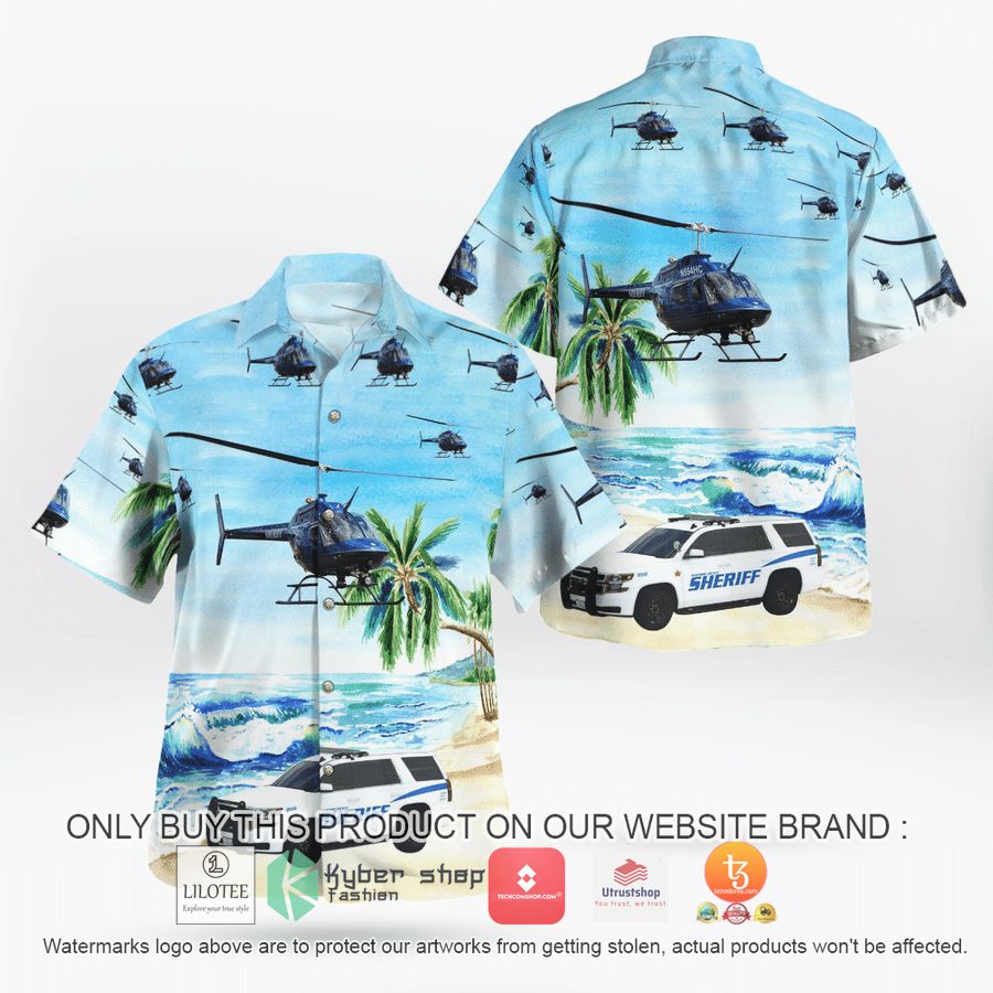 bel air maryland harford county sheriffs office car and bell oh 58 helicopter hawaiian shirt 1 1621