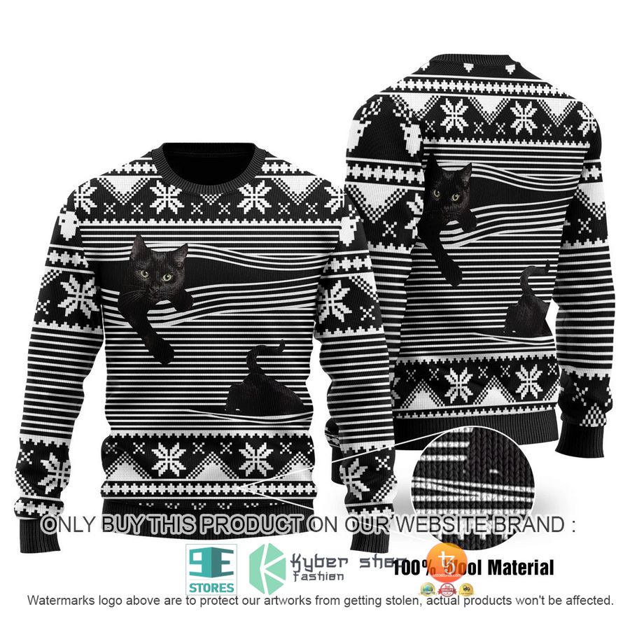 HOT Black Cat Ugly Christmas Sweater 1 black cat ugly christmas sweater 1 22702