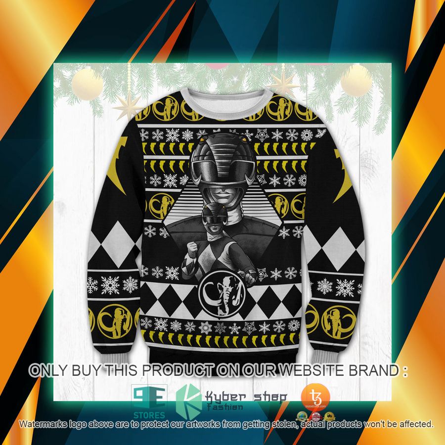 HOT Black Power Rangers Ugly Sweater 2 black power rangers ugly sweater 2 3470