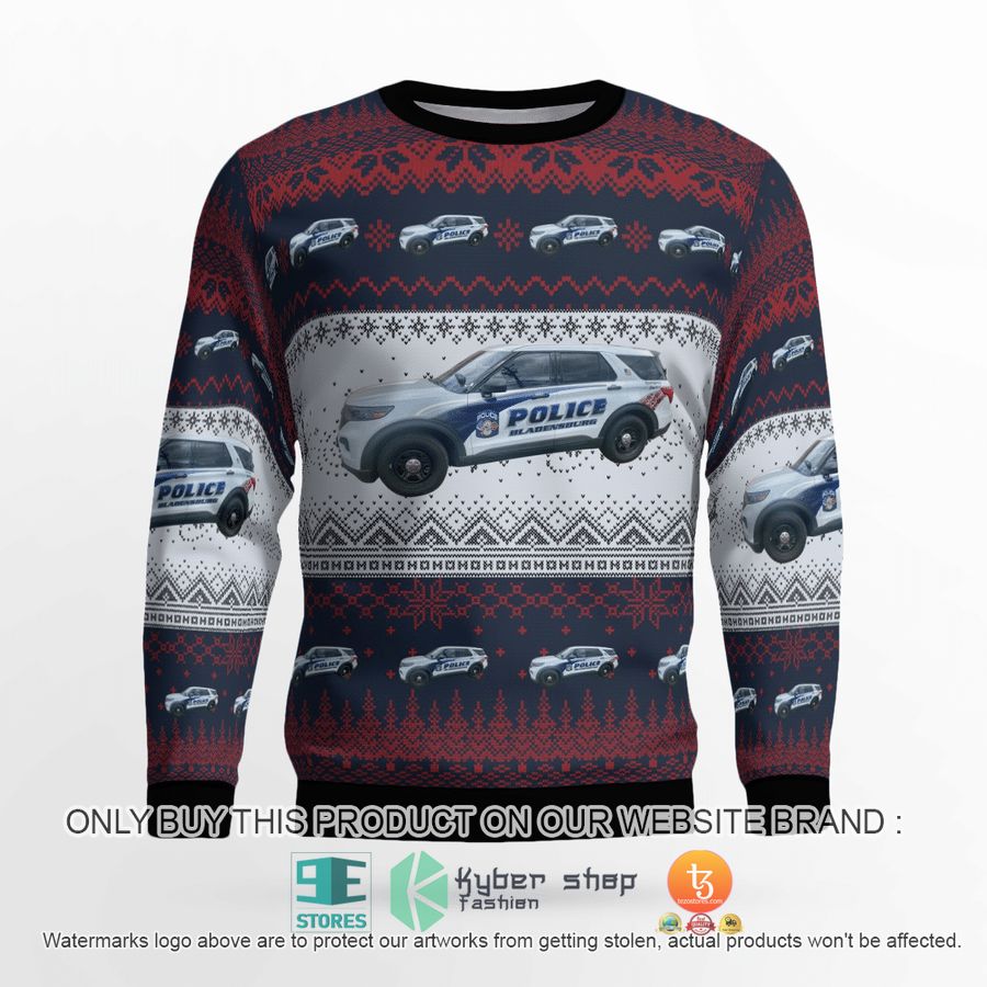 NEW Bladensburg Maryland Bladensburg Police Department Christmas Sweatshirt, Sweater 4 bladensburg maryland bladensburg police department christmas sweater sweatshirt 4 86898