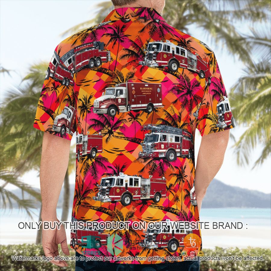 NEW Bladensburg Maryland Bladensburg Volunteer Fire Department Hawaii Shirt 8 bladensburg maryland bladensburg volunteer fire department hawaiian shirt 8 72981