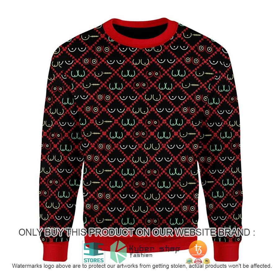 boobs pattern ugly sweater 1 45366