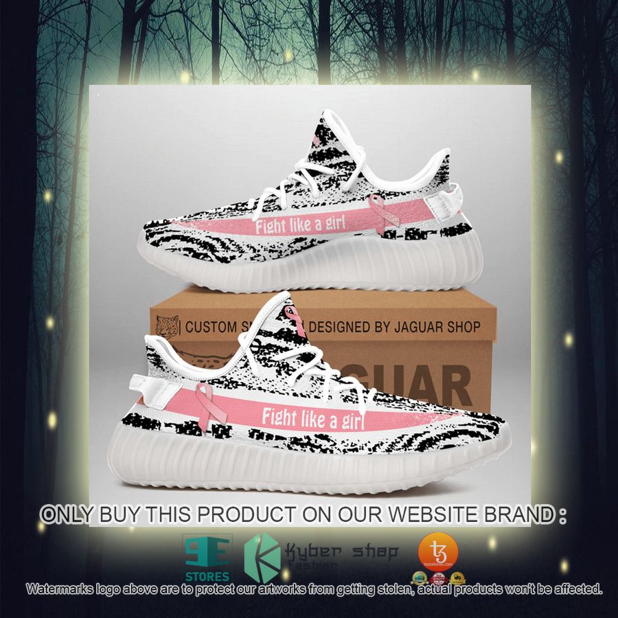 breast cancer awareness fight like a girl yeezy shoes 4 49765