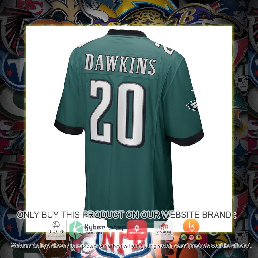 HOT Brian Dawkins Philadelphia Eagles Nike Game Retired Midnight Green Football Jersey Shirt 3 brian dawkins philadelphia eagles nike game retired midnight green football jersey 3 37664