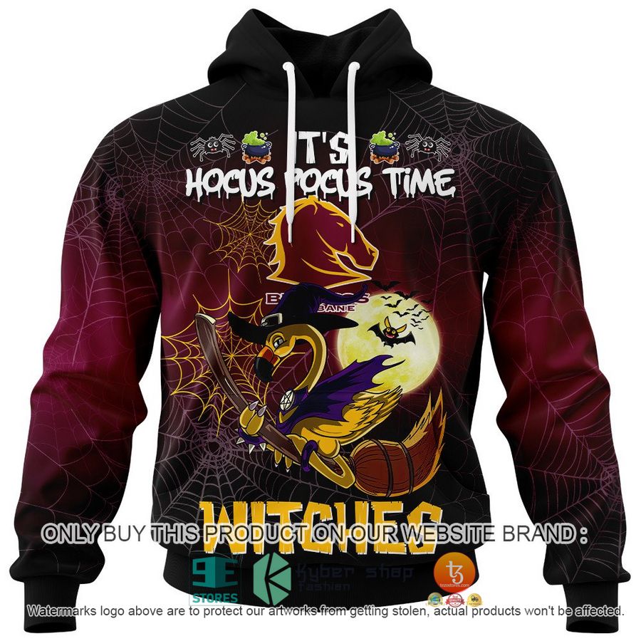 NEW Brisbane Broncos It's Hocus Pocus Time Halloween Flamingo Witches Hoodie, Shirt 2 brisbane broncos its hocus pocus time halloween flamingo witches shirt hoodie 2 67555