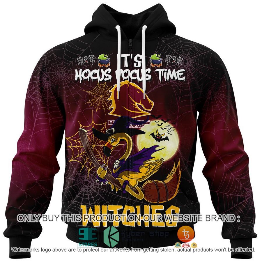 NEW Brisbane Broncos It's Hocus Pocus Time Halloween Flamingo Witches Hoodie, Shirt 4 brisbane broncos its hocus pocus time halloween flamingo witches shirt hoodie 4 15374