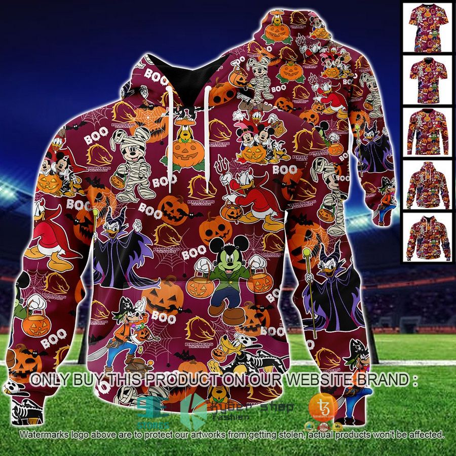 NEW Brisbane Broncos Mickey Friends Halloween Hoodie, Shirt 16 brisbane broncos mickey friends halloween shirt hoodie 1 70937
