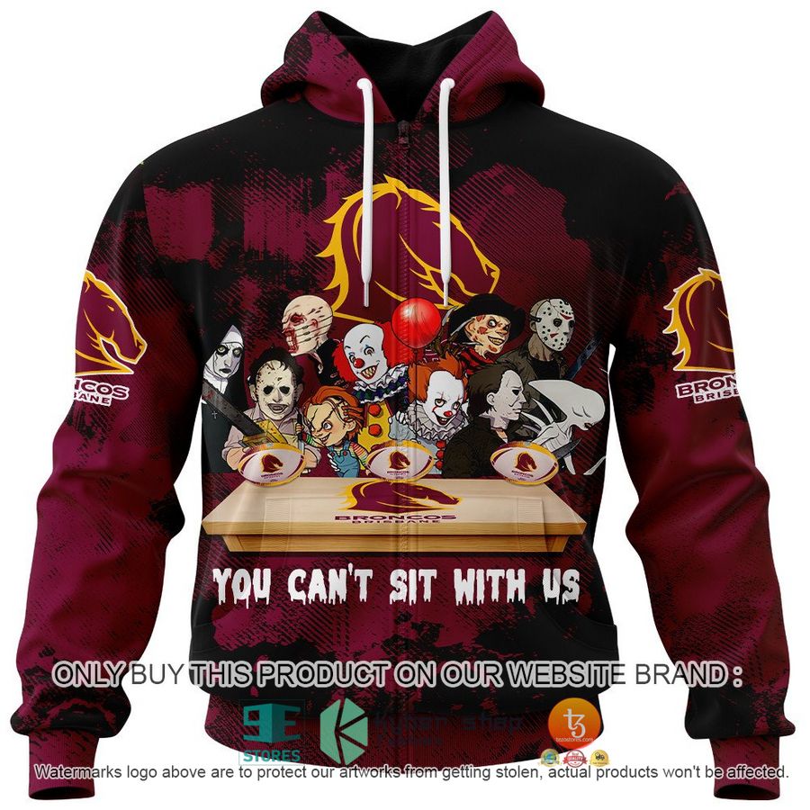 NEW Brisbane Broncos You Can't Sit With Us Horror Movies Characters Hoodie, Shirt 4 brisbane broncos you cant sit with us horror movies characters shirt hoodie 4 29954
