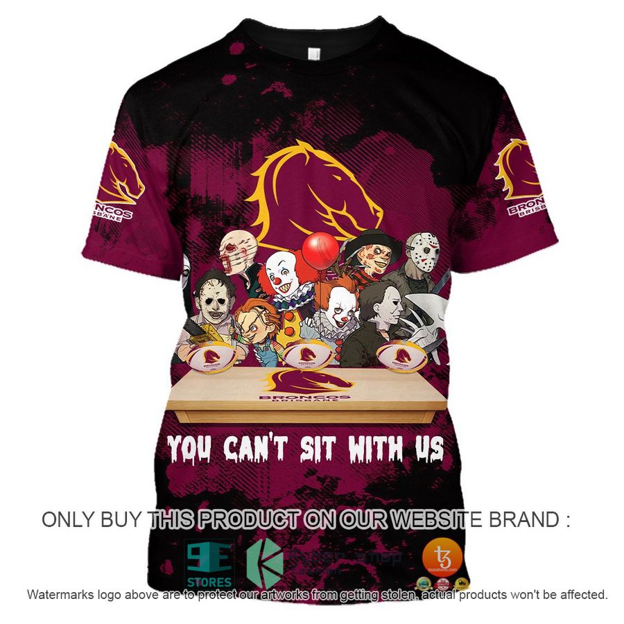 NEW Brisbane Broncos You Can't Sit With Us Horror Movies Characters Hoodie, Shirt 9 brisbane broncos you cant sit with us horror movies characters shirt hoodie 9 92142