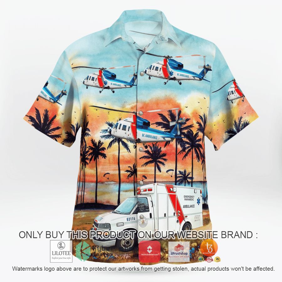 HOT British Columbia, Canada, British Columbia Ambulance Service Car And Sikorsky S-76C Hawaiian Shirt 8 british columbia canada british columbia ambulance service car and sikorsky s 76c hawaiian shirt 8 13824