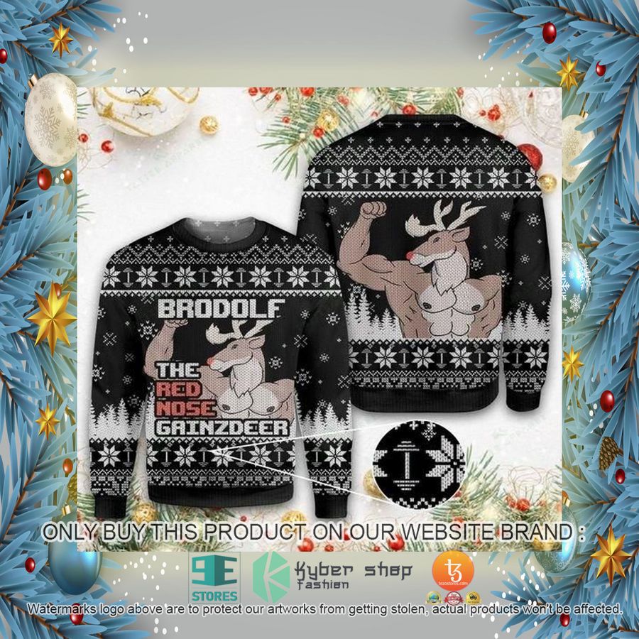 HOT Brodolf The Red Nose Ugly Christmas Sweater 2 brodolf the red nose ugly christmas sweater 2 92757
