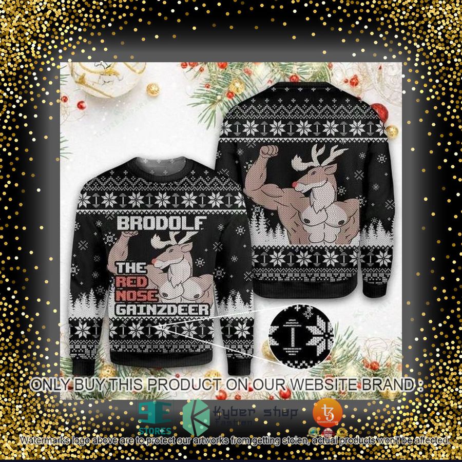 HOT Brodolf The Red Nose Ugly Christmas Sweater 4 brodolf the red nose ugly christmas sweater 4 37822