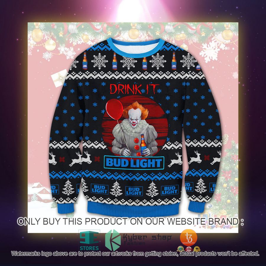HOT Bud Light Drink It Ugly Sweater 2 bud light drink it ugly sweater 2 89869