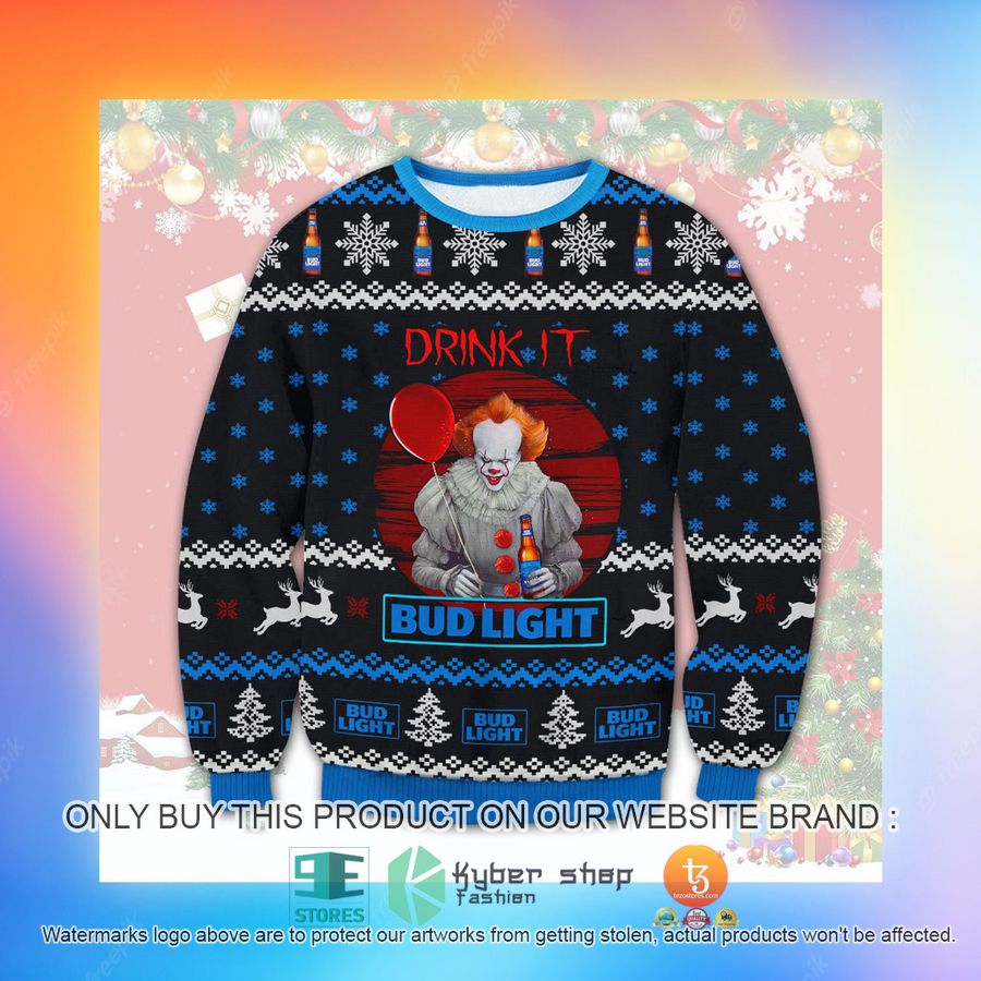 HOT Bud Light Drink It Ugly Sweater 3 bud light drink it ugly sweater 3 26801