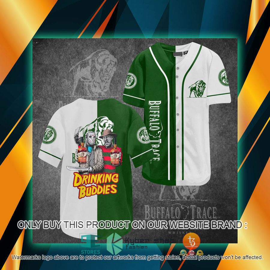 buffalo trace jason voorhees freddy krueger drinking buddies baseball jersey 1 20749