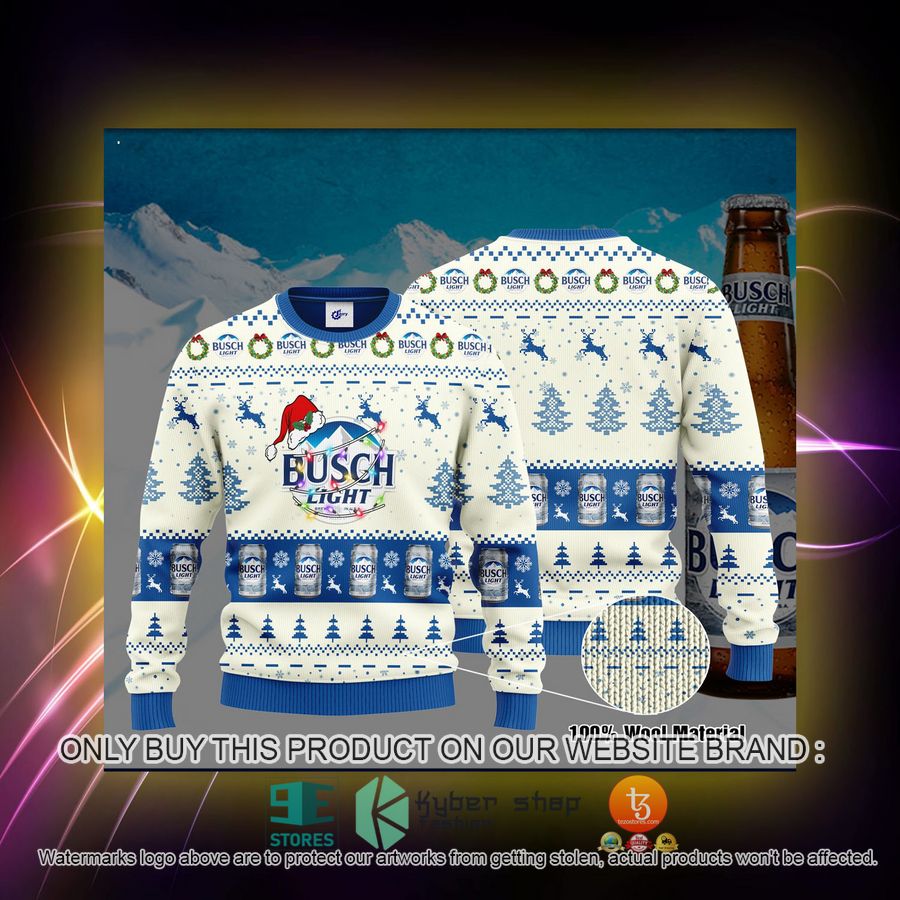 HOT Busch Light Santa Hat Christmas Christmas Sweater 2 busch light santa hat christmas ugly christmas sweater 2 36272