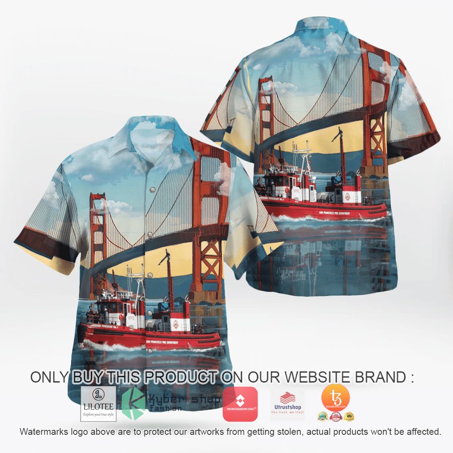 california san francisco fire department phoenix fireboat hawaiian shirt 2 55392
