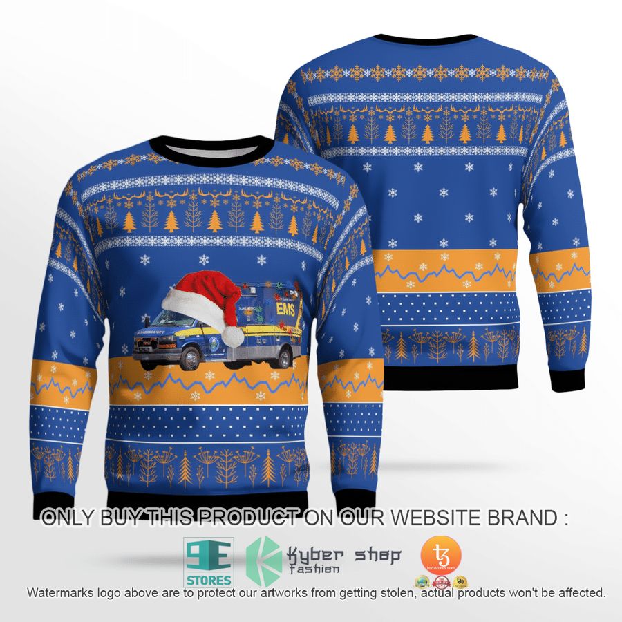 NEW California Santa Clara County EMS Christmas Sweatshirt 2 california santa clara county ems christmas sweater sweatshirt 2 20832