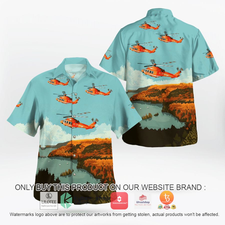 canada ontario air ambulance s 76a helicopter hawaiian shirt 2 58243