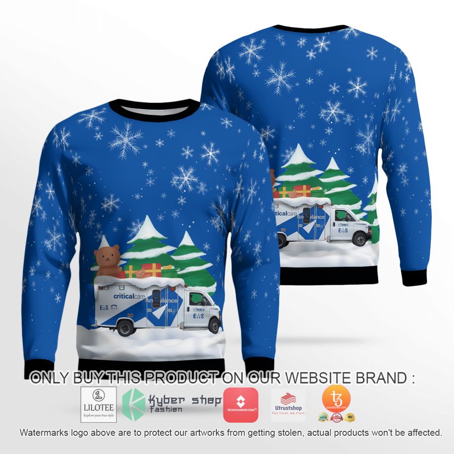 canada toronto ems christmas 3d sweater 2 92232