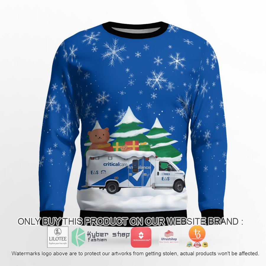 HOT Canada, Toronto EMS Christmas Sweater 3 canada toronto ems christmas 3d sweater 3 8037