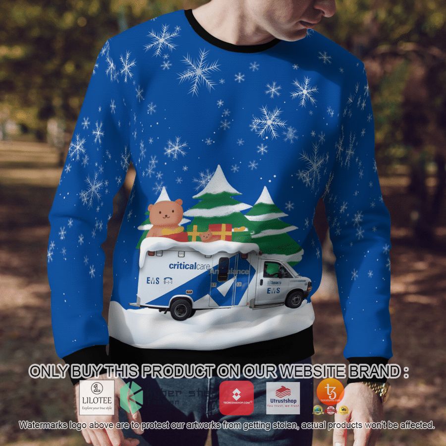HOT Canada, Toronto EMS Christmas Sweater 7 canada toronto ems christmas 3d sweater 7 53127