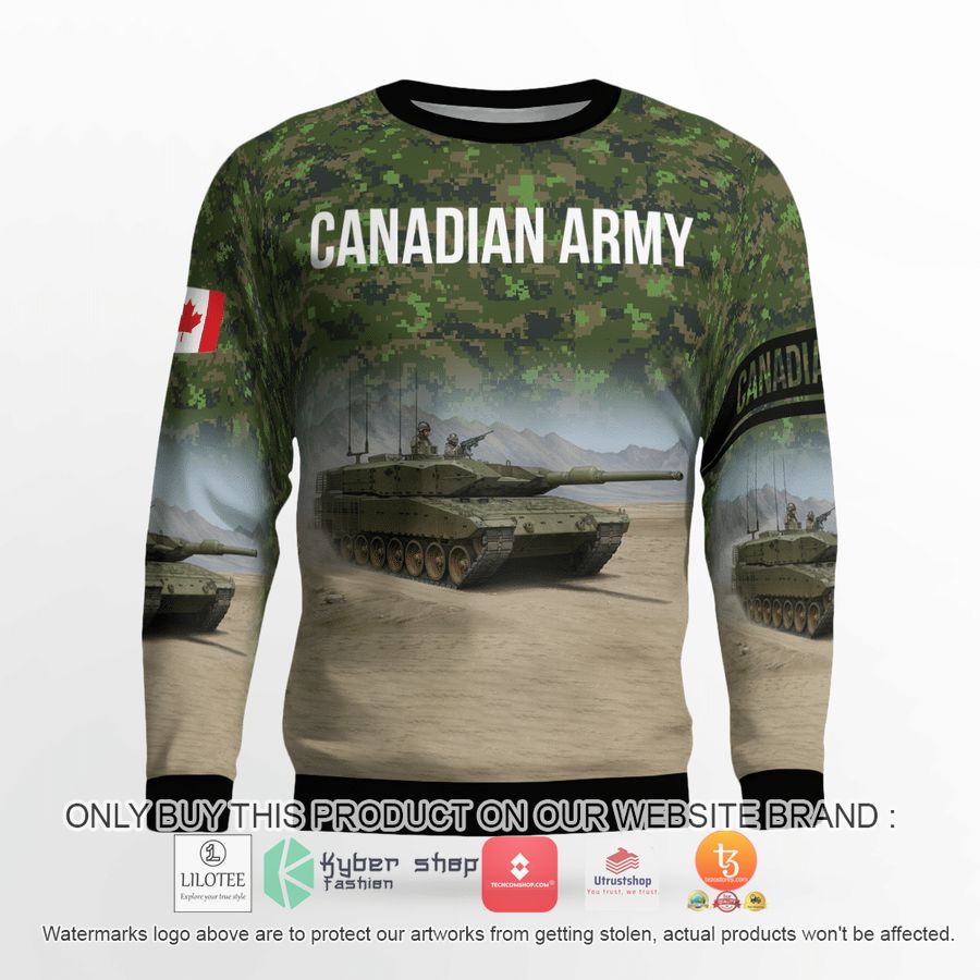 HOT Canadian Army Leopard 2A4M Christmas Sweater 12 canadian army leopard 2a4m christmas 3d sweater 12 27593