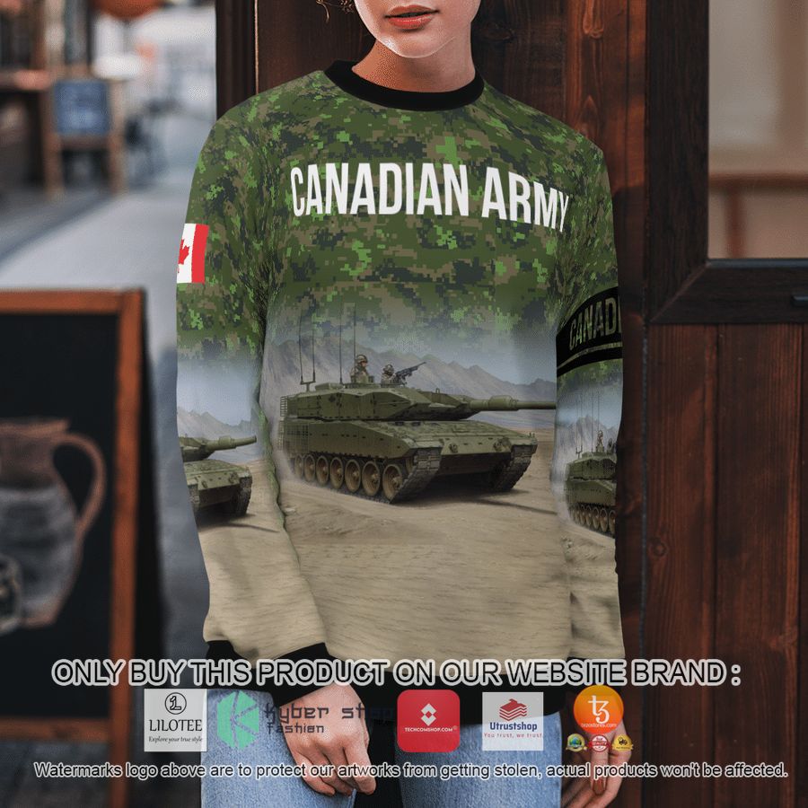 HOT Canadian Army Leopard 2A4M Christmas Sweater 3 canadian army leopard 2a4m christmas 3d sweater 3 75554