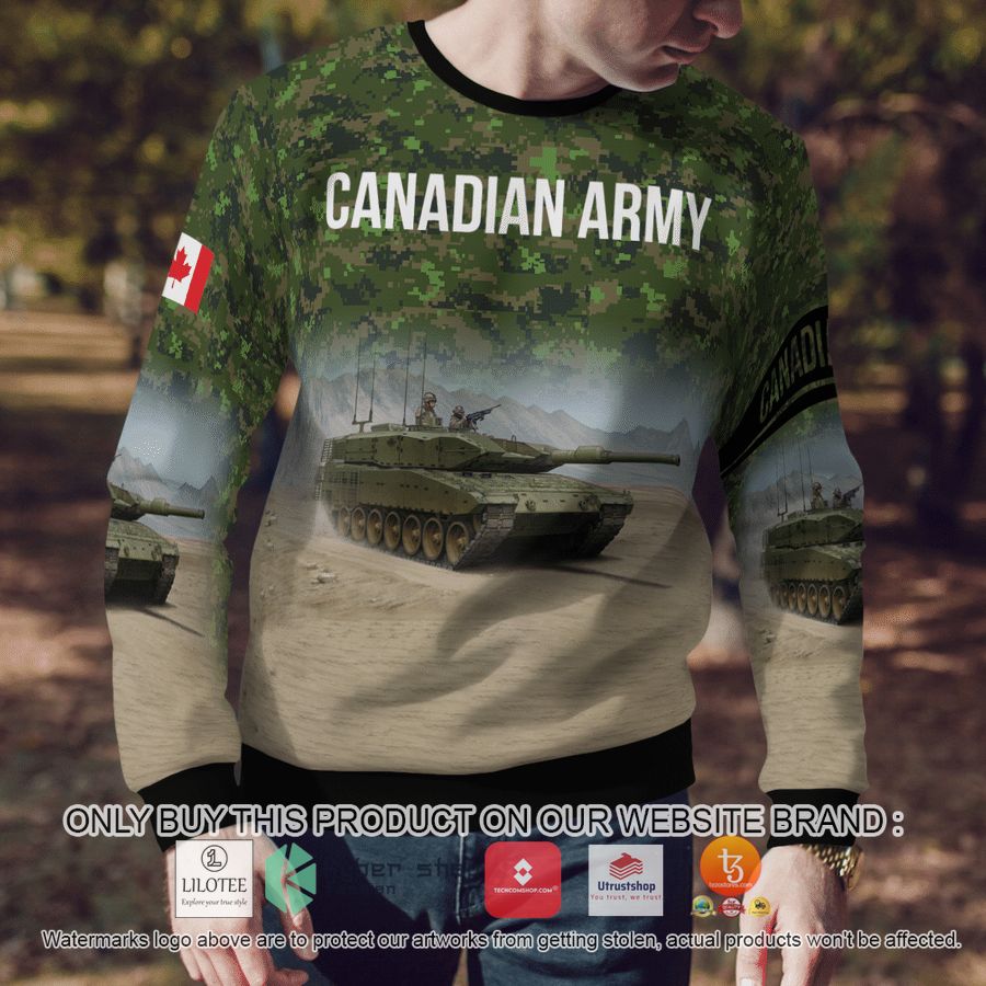 HOT Canadian Army Leopard 2A4M Christmas Sweater 6 canadian army leopard 2a4m christmas 3d sweater 6 72789