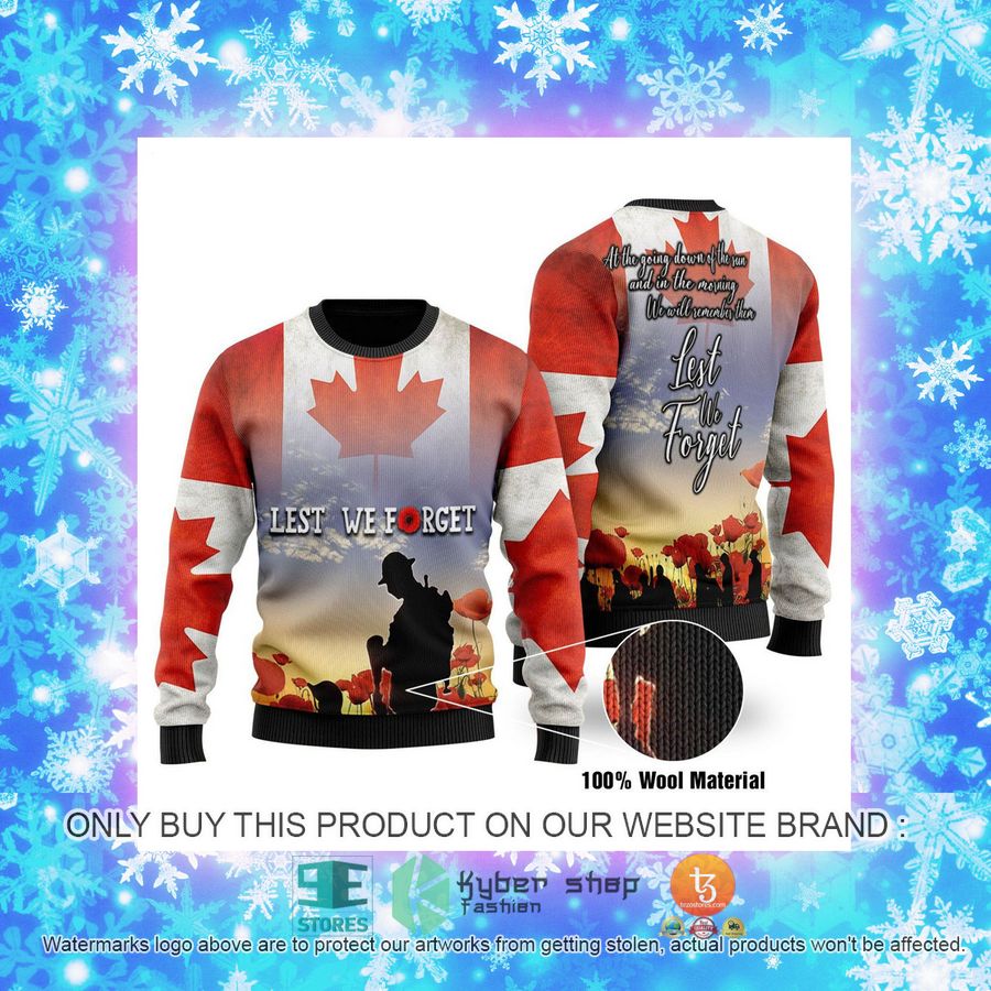 NEW Canadian Christmas Veteran Christmas Sweatshirt, Sweater 4 canadian christmas veteran christmas ugly sweater 4 18488