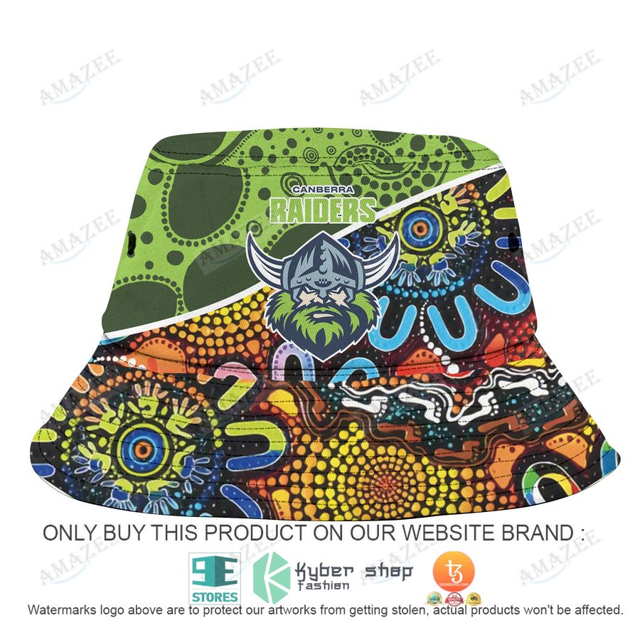 canberra raiders aboriginal patterns bucket hat 1 93725
