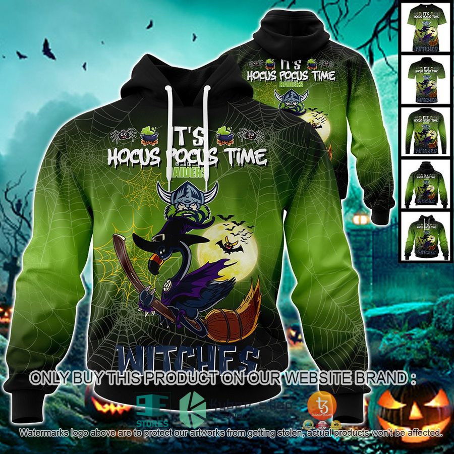 NEW Canberra Raiders It's Hocus Pocus Time Halloween Flamingo Witches Hoodie, Shirt 1 canberra raiders its hocus pocus time halloween flamingo witches shirt hoodie 1 69843