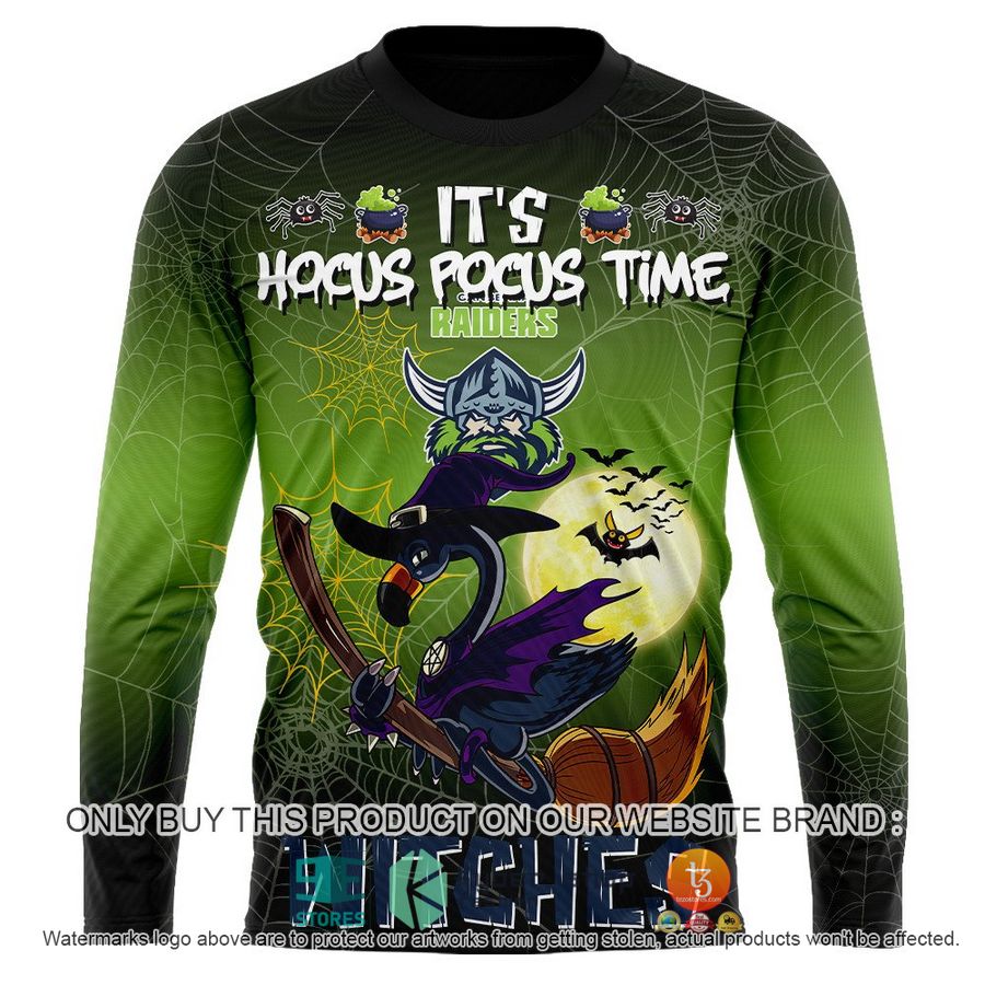 NEW Canberra Raiders It's Hocus Pocus Time Halloween Flamingo Witches Hoodie, Shirt 11 canberra raiders its hocus pocus time halloween flamingo witches shirt hoodie 11 25462