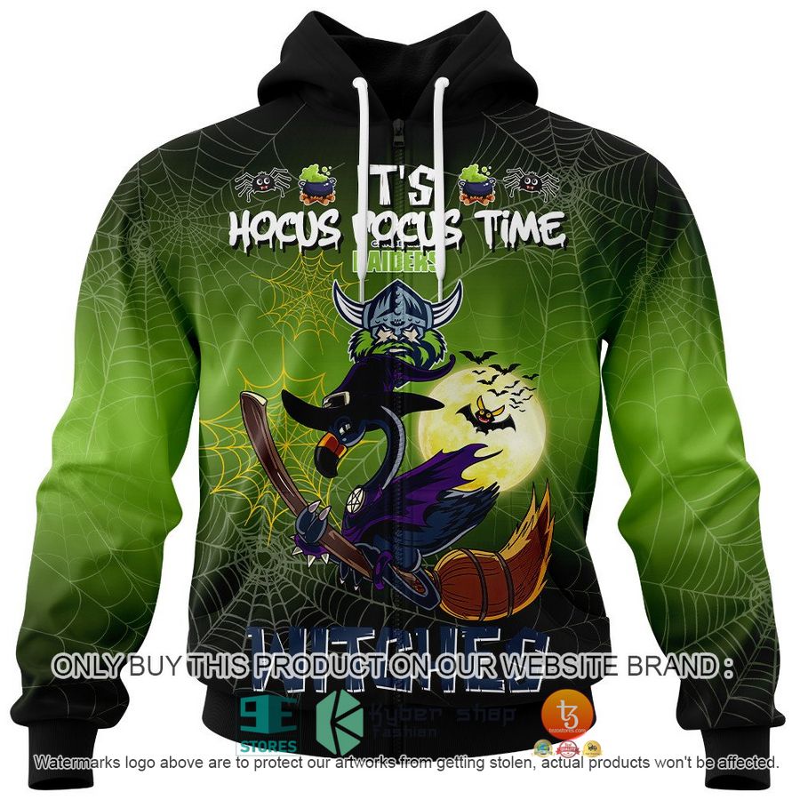NEW Canberra Raiders It's Hocus Pocus Time Halloween Flamingo Witches Hoodie, Shirt 4 canberra raiders its hocus pocus time halloween flamingo witches shirt hoodie 4 98783