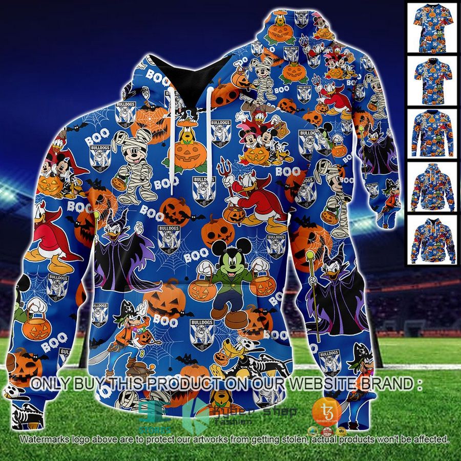canterbury bankstown bulldogs mickey friends halloween shirt hoodie 1 87641