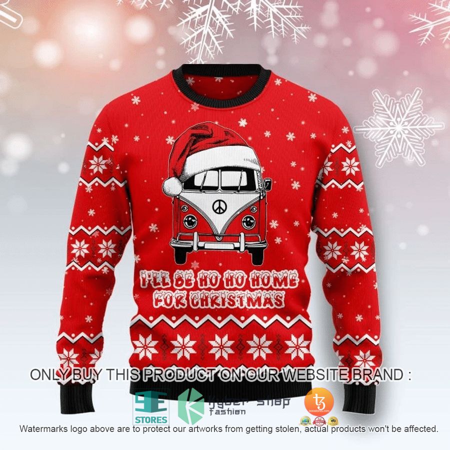 caravan ho ho home christmas ugly sweater 1 73152