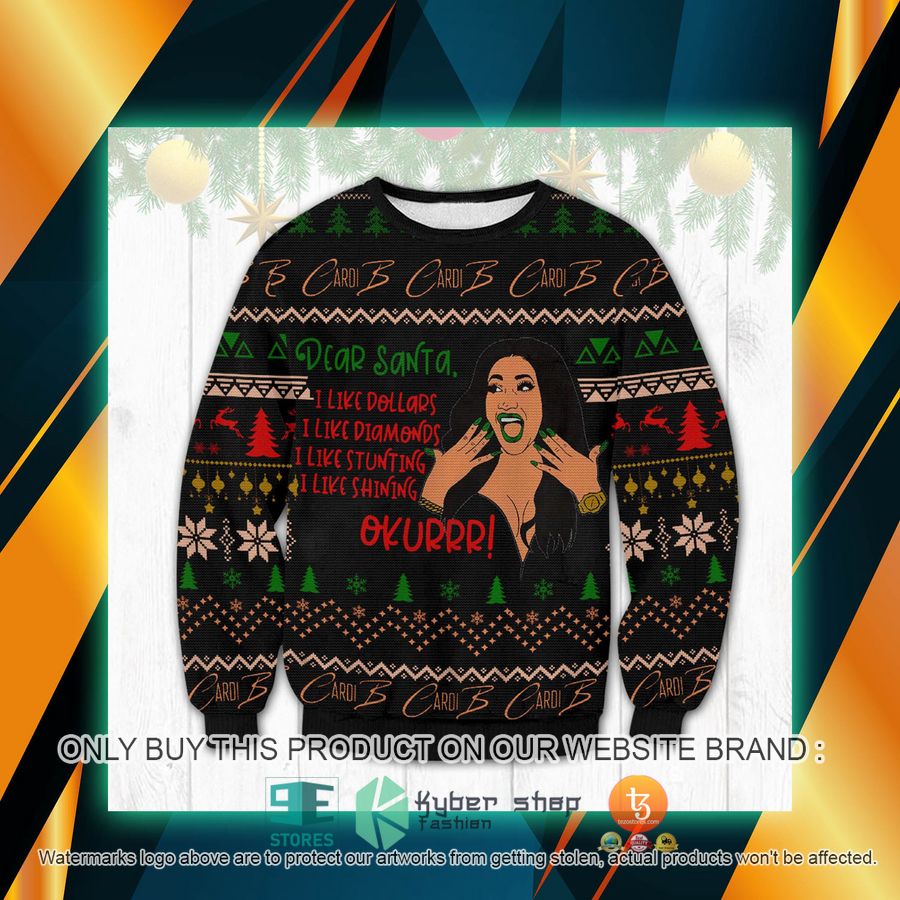 cardi b meme ugly sweater 1 60378