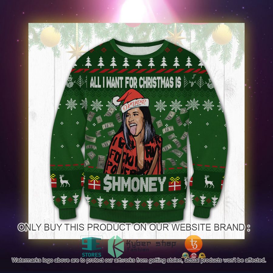 HOT Cardi B Okurr Meme Ugly Sweater 2 cardi b okurr meme ugly sweater 2 68891