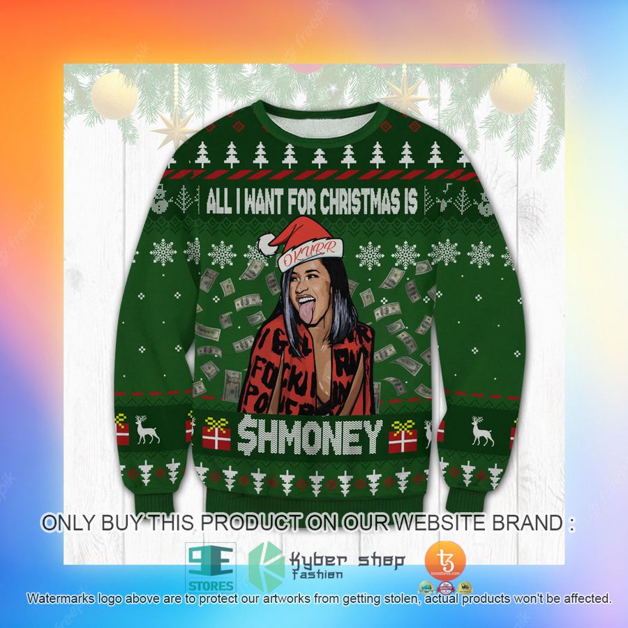 HOT Cardi B Okurr Meme Ugly Sweater 3 cardi b okurr meme ugly sweater 3 43764
