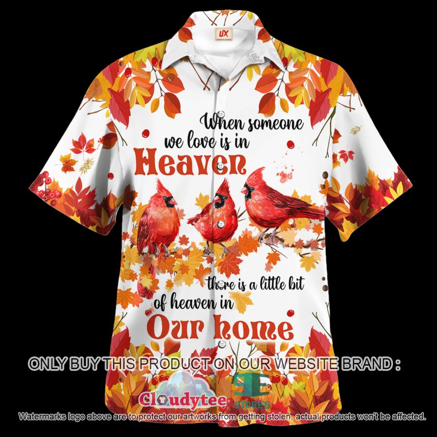 NEW Cardinals There is a little bit of heaven in Our Home Hawaiian Shirt, Shorts 6 cardinals there is a little bit of heaven in our home hawaiian shirt shorts 1 97137