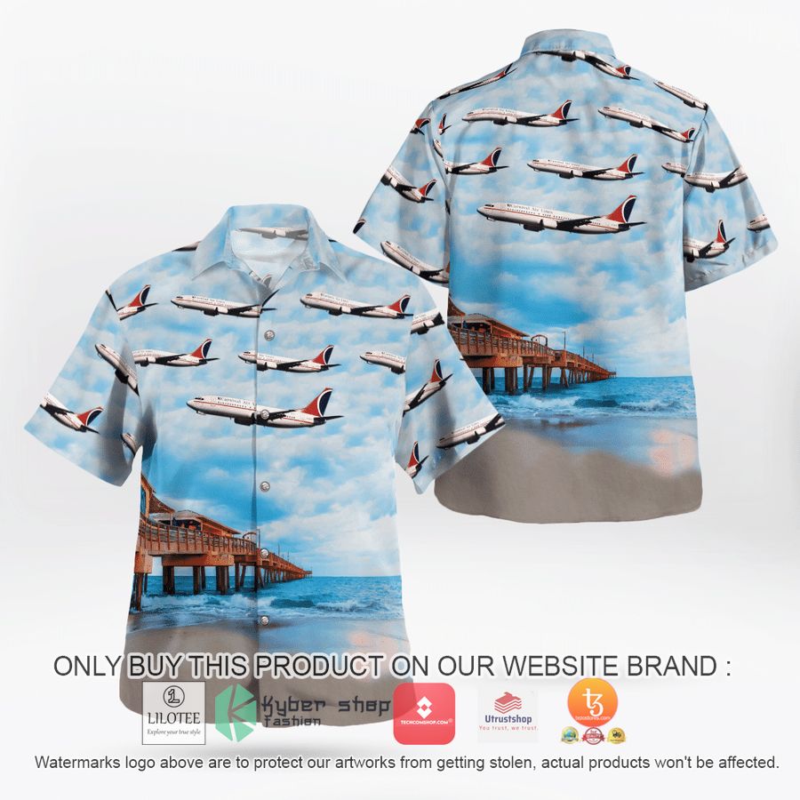 carnival air lines boeing 737 400 hawaiian shirt 2 87181
