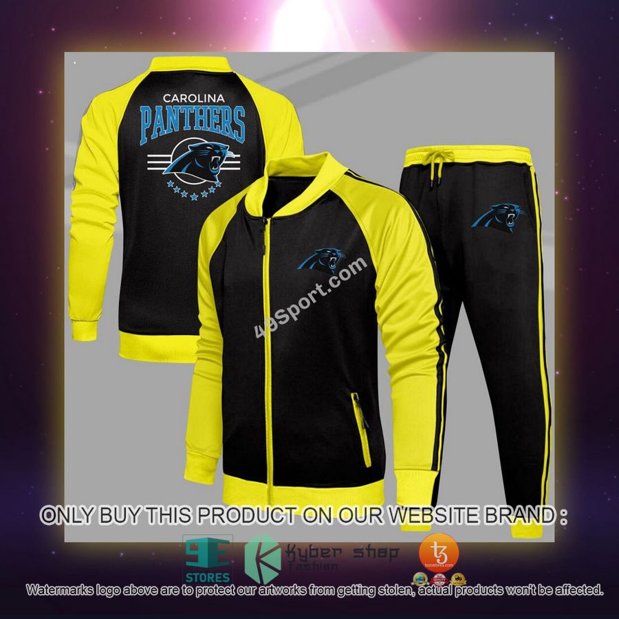 NEW Carolina Panthers Logo Tracksuit Shirt, Long Pants 6 carolina panthers logo sport tracksuit 6 45247
